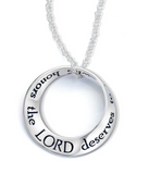 "A Woman who Honors the Lord" Mobius Necklace
