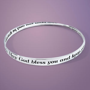 Silver Mobius Aaronic Blessing Bangle - HebrewRootsMarket